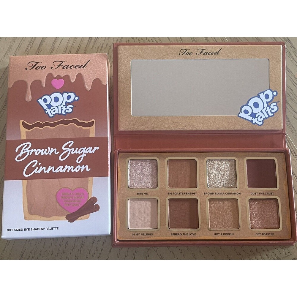 Too Faced Pop Tarts Bite Sized Eye Shadow Palette Brown Sugar Cinnamon New
